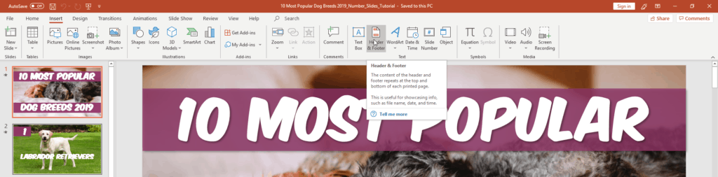 How to Number Slides in PowerPoint