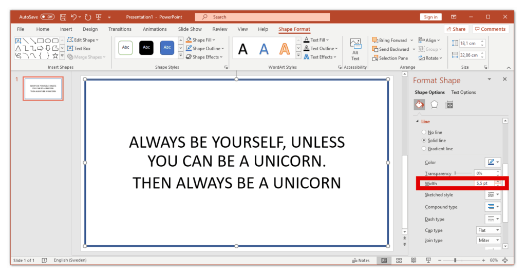 how to make a border in powerpoint